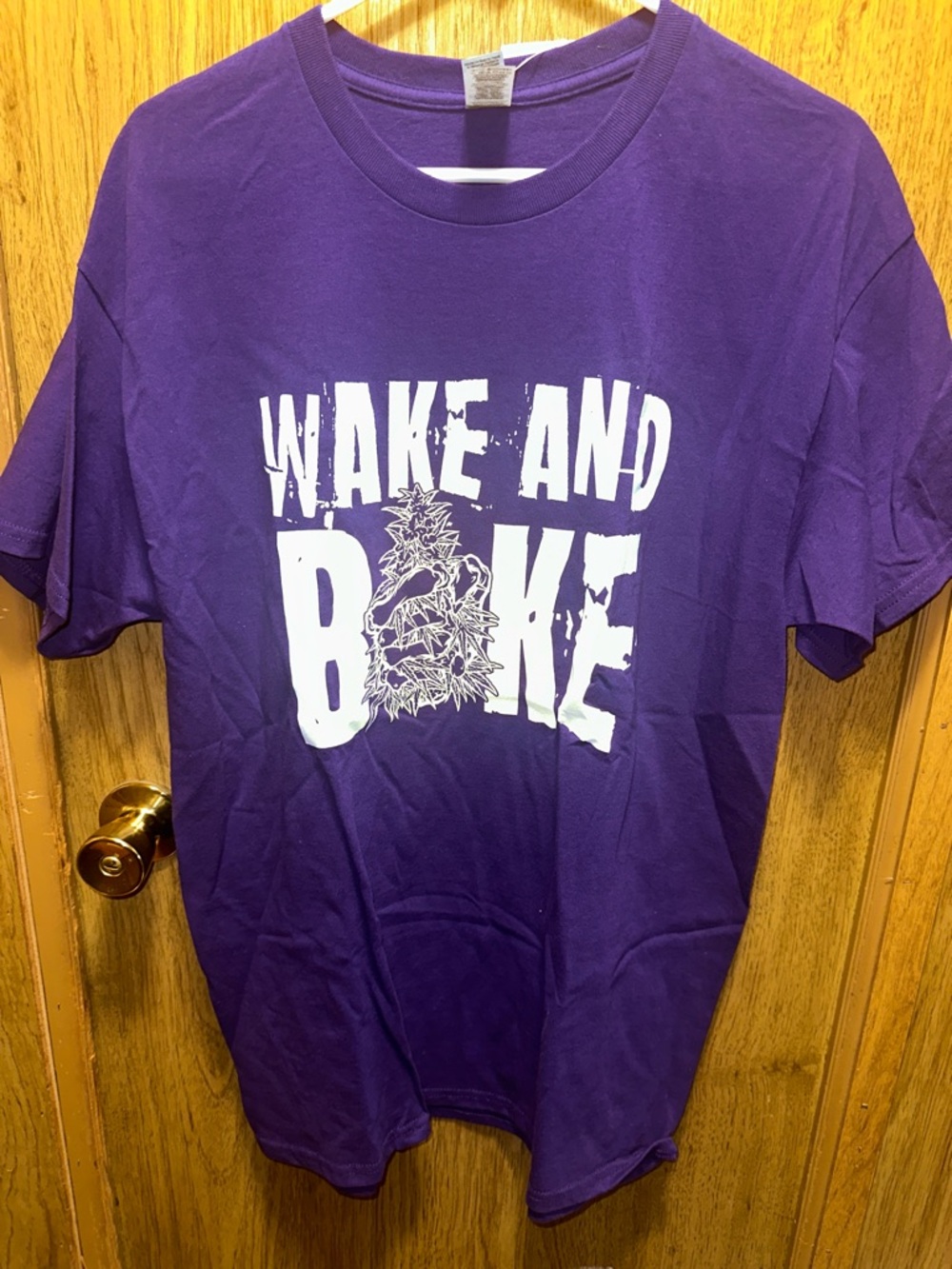 Custom Wake and Bake Purple Graphic Tee